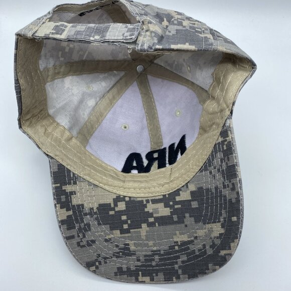 NRA Desert Camo Adjustable Adult Baseball Cap Hat Hook-Loop 2A - Picture 7 of 12